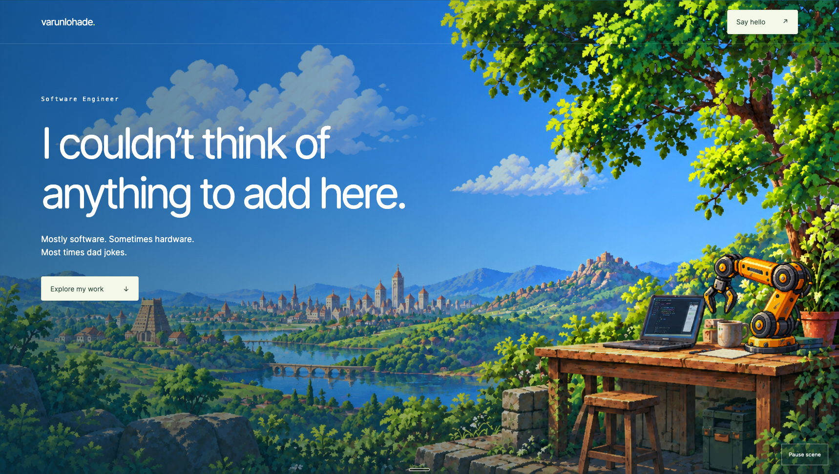 Rendered Pixel World template preview